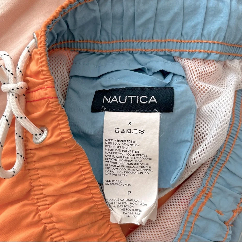 🔹Nautica Stripped Multicolored Men’s Swim Trunks